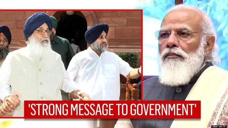 'Calling farmers anti-national an insult': SAD chief backs Parkash Badal's step, slams BJP Sukhbir Singh Badal