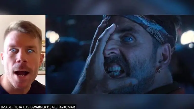 'Bachchhan Paandey': David Warner wows fans as he mimics Akshay Kumar from 'Maar Khayegaa' bachchhan paandey