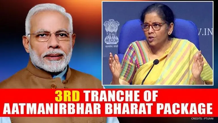 FM Sitharaman to reveal 3rd tranche of PM Modi's Aatmanirbhar Bharat package at 4 PM today finance minister