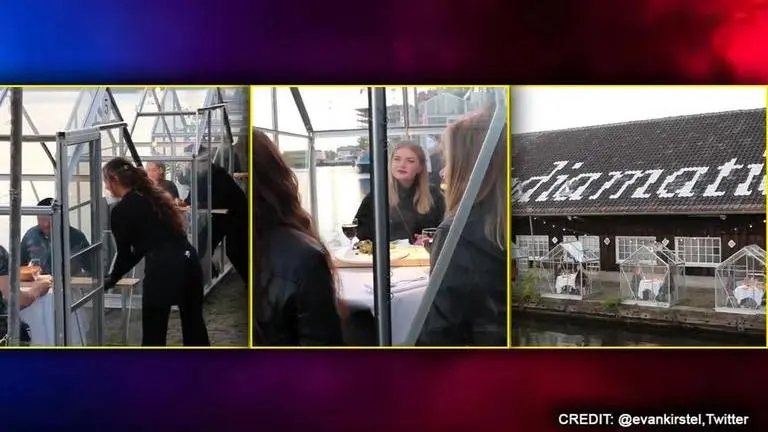 Amsterdam: Restaurant makes 'quarantine greenhouses' for customers amid pandemic Amsterdam: Restaurant makes 'quarantine greenhouses' for customers amid COVID-19