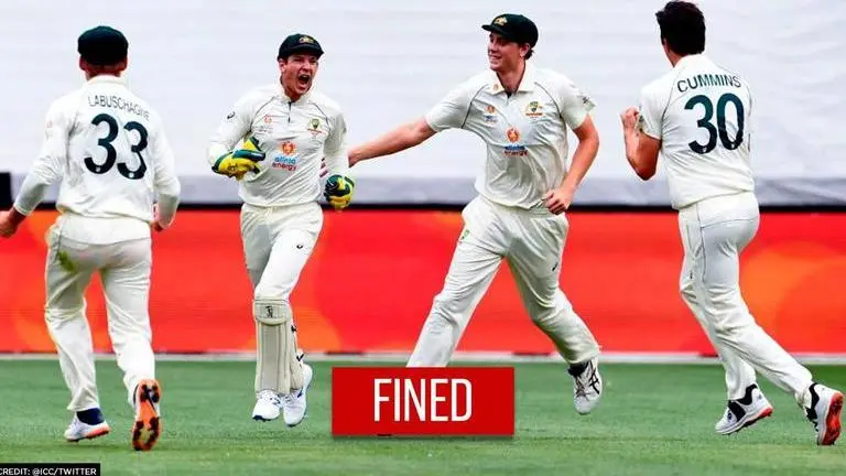Australia fined 40% of match fee, lose 4 points from Championship tally for slow over rate Australia