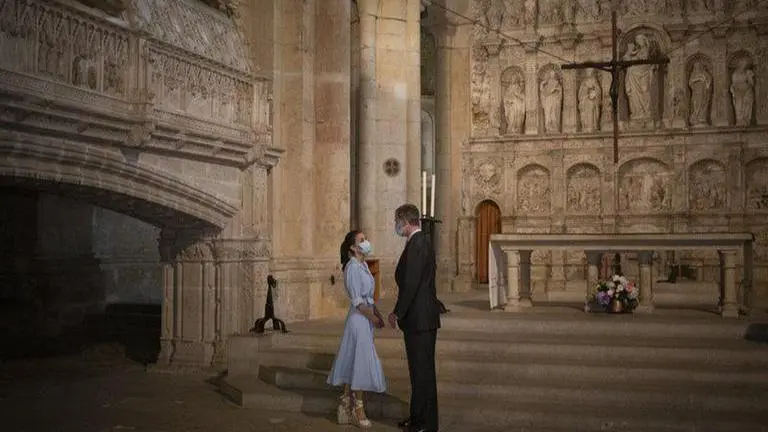 KIng and Queen of Spain visit Catalonia