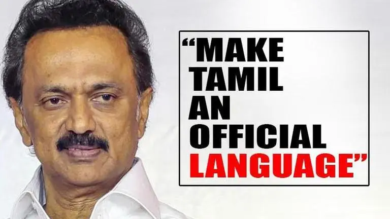 DMK chief MK Stalin urges PM Modi to make Tamil an official language DMK Chief