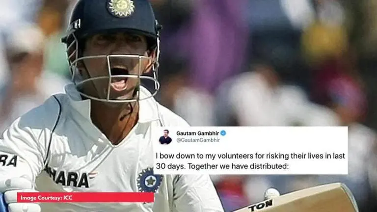 Gautam Gambhir hails volunteers in post of gratitude for COVID-19 relief efforts in Delhi Gautam Gambhir