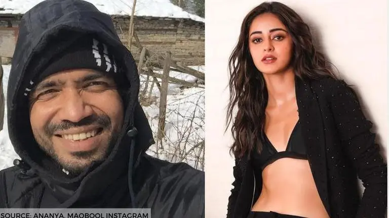 Ananya Panday shares quirky pictures with 'Khaali Peeli' director Maqbool Khan Ananya Panday