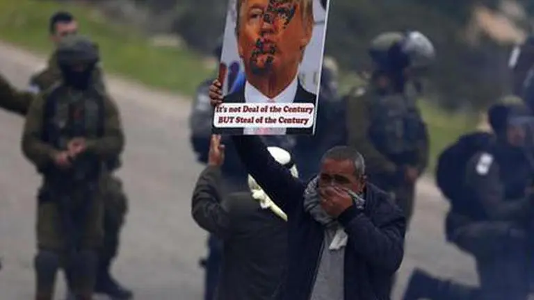 Palestinians in West Bank protest annexation plans Palestinians in WBank protest annexation plans