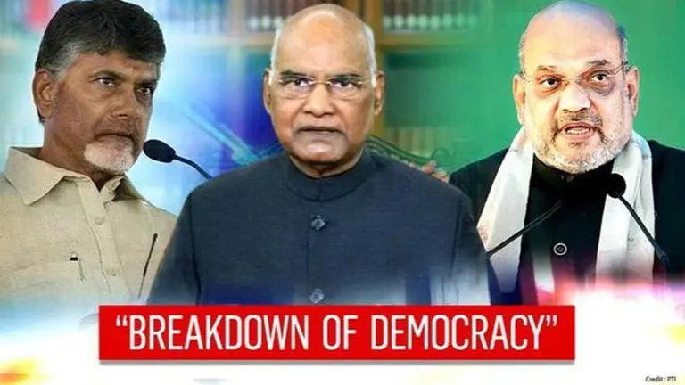 TDP's Naidu writes to President & Home Min; seeks central forces for Andhra civic polls TDP