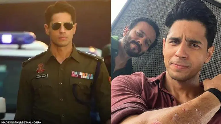 'Real blood, sweat': Sidharth Malhotra posts pic of injury from 'Indian Police Force' sets sidharth malhotra