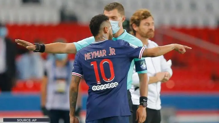 Neymar sent off after lashing out at Marseille star Alvaro Gonzalez for 'act of racism' Neymar