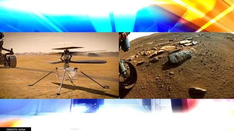 NASA's Ingenuity helicopter captures Mars rock 'mound' feature in 3D perspective NASA