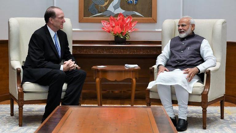 PM Modi Meets The President Of World Bank David Malpass In New Delhi ...