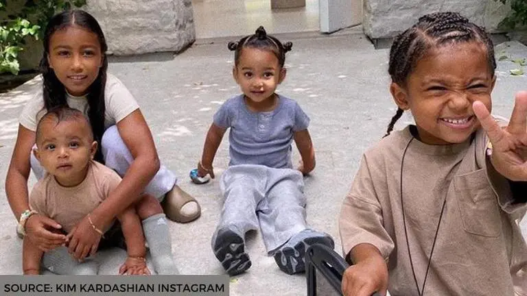 Kim Kardashian's son Saint West is happiest child ever and these pics are proof Kim kardashian