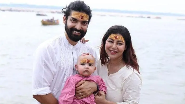 Debina Bonnerjee, Gurmeet Choudhary perform daughter Divisha's Mundan in Varanasi Debina Bonnerjee