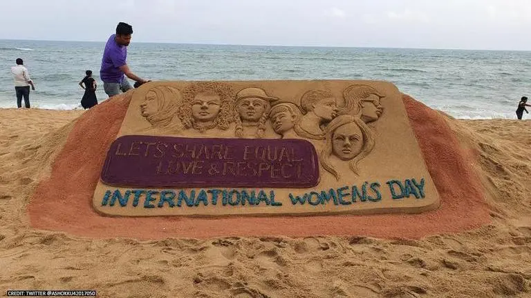 'Equal love': Odisha's sand artist creates artwork to mark International Women's Day Equal love
