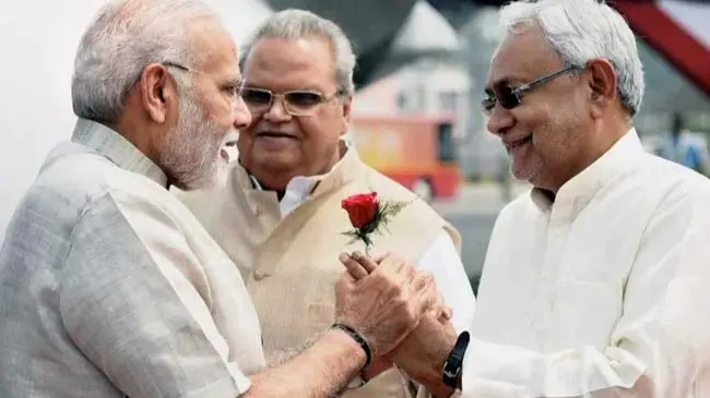 PM Modi with Nitish Kumar