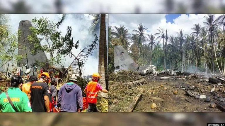 Philippines military plane crash leaves at least 45 dead and several injured Philippines