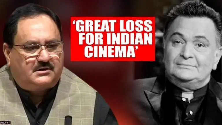 Rishi Kapoor 'a man full of talent and art', says BJP's JP Nadda on veteran actor's demise RIshi Kapoor death