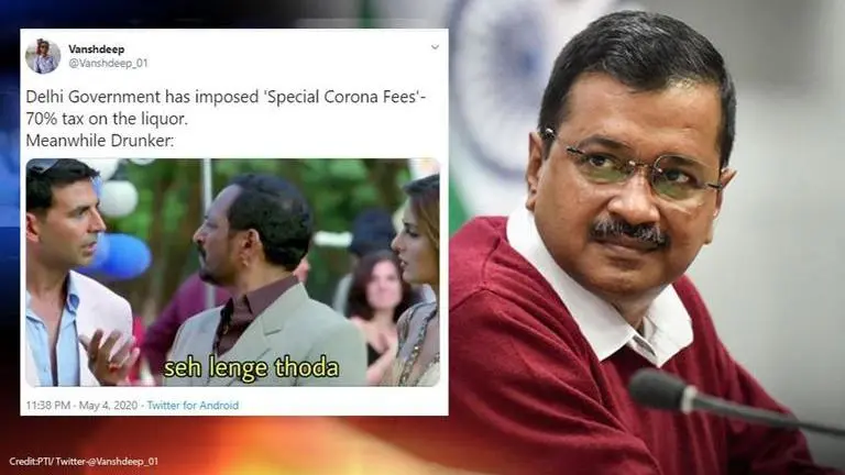 Delhi government's 'special corona fee' on liquor MRP triggers meme fest on Twitter Delhi govt