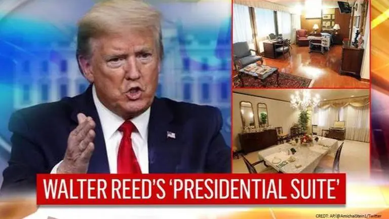 As Donald Trump recuperates at Walter Reed's 'Presidential Suite'; here are first pictures Donald Trump