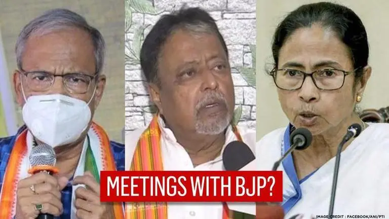 TMC MLA Silbhadra Dutta meets BJP's Mukul Roy days after refusing Prashant Kishor's aides Mukul Roy