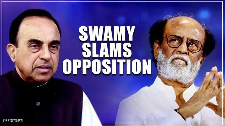 Subramanian Swamy slams Opposition for criticising Rajinikanth, extends legal support Subramanian Swamy