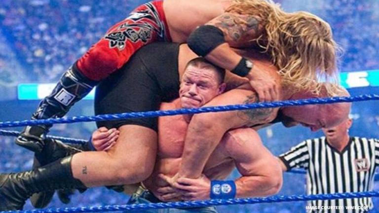 John Cena shocks all by lifting Edge, Big Show at the same time at WrestleMania: Watch- Republic World