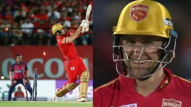 Harbhajan and Yusuf Pathan fume over Livingstone's bizarre act after Saini shatters stumps Harbhajan Singh, LIam Livingstone, Navdeep Saini