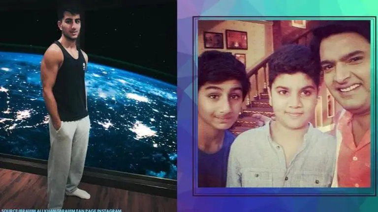 Unseen Pic Of the Day: When young Ibrahim Ali Khan dropped on to Kapil Sharma's sets ibrahim ali khan
