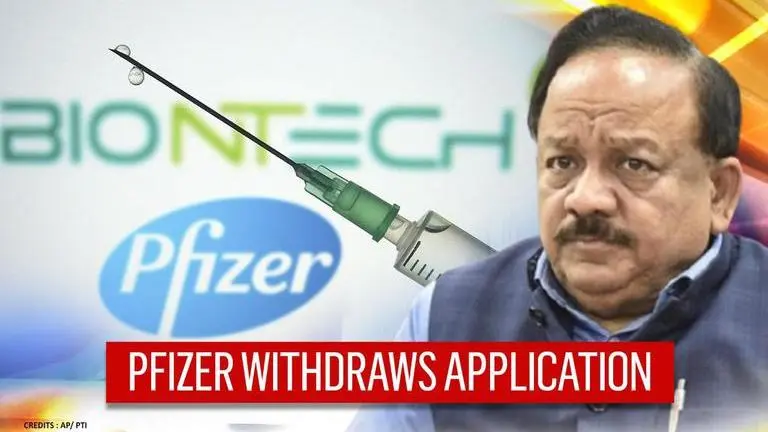Pfizer withdraws application for Emergency Use Authorisation of COVID-19 vaccine in India Pfizer