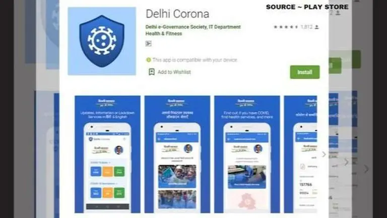 delhi corona app