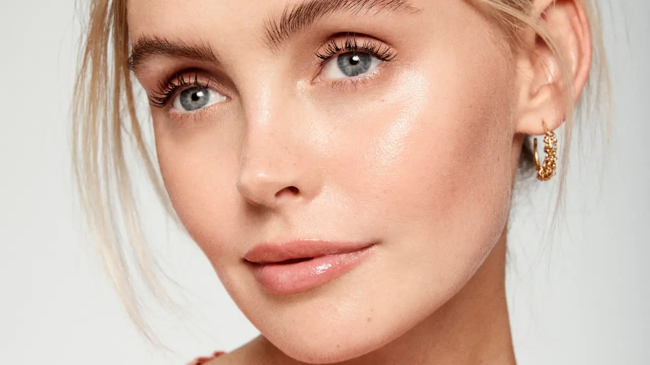 What Is Dewy Makeup? A Step-By-Step Guide To Ace The Look a visual representation of dewy makeup look