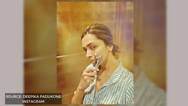 Deepika Padukone shares selfie with a face massager, stresses on #selfcare amidst COVID-19 Deepika Padukone