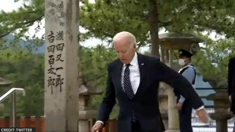 Unexpected moment: US President Biden's near-stumble at G7 summit in Japan raises eyebrows Biden trips at G7, Japan