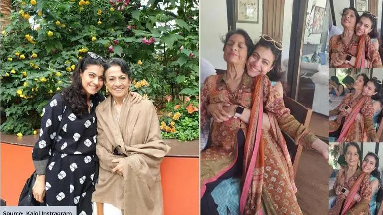 Beautiful pictures of Kajol with her mother Tanuja their fans must have a look at Kajol