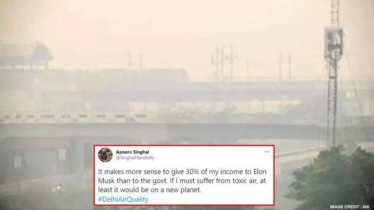 'I'm glad I didn't shift to Delhi': Netizens furious over capital's degrading air quality 'I'm glad I didn't shift to Delhi': Netizens furious over capital's degrading air quality