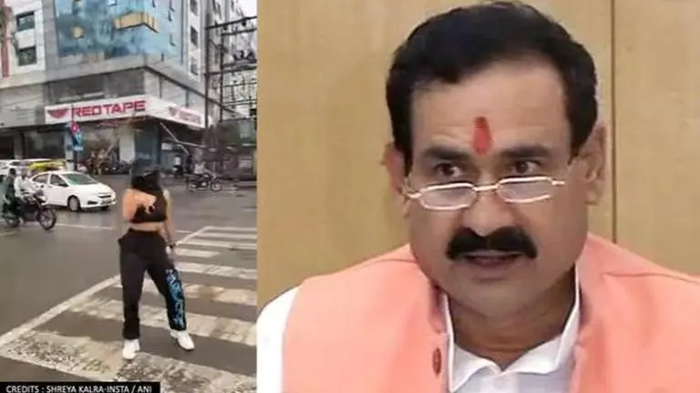 MP Home Minister calls for action against Indore woman for dancing on zebra crossing Indore