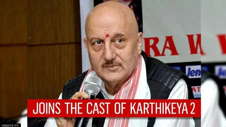 Anupam Kher joins cast of Telugu film 'Karthikeya 2', makers reveal his character's name Anupam Kher