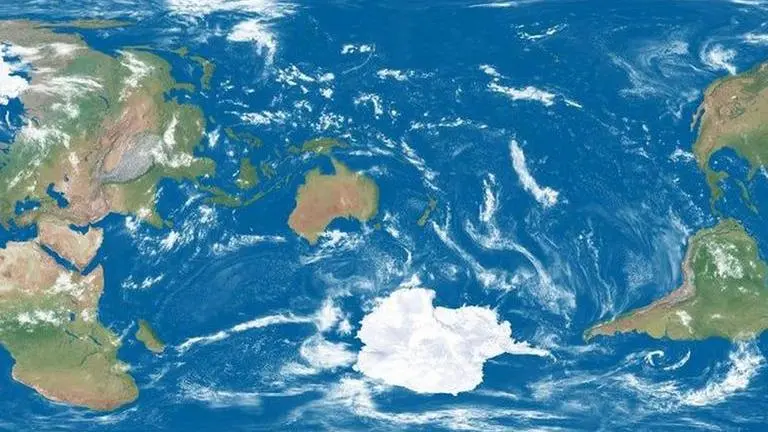 Man creates world map centered on New Zealand, netizens hail it as 'the map we all need' New Zealand centric map captures interest