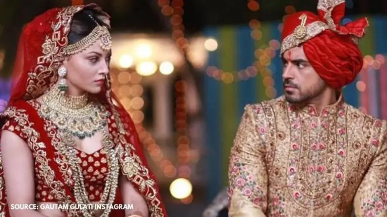 Gautam Gulati & Urvashi Rautela give each other angry stares in their second 'wedding' pic Gautam Gulati