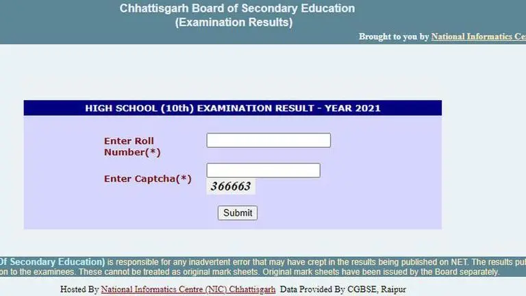 CGBSE 10th Result 2021 OUT: Direct link to check Chhattisgarh Class 10 board scores here cgbse 10th result 2021 link