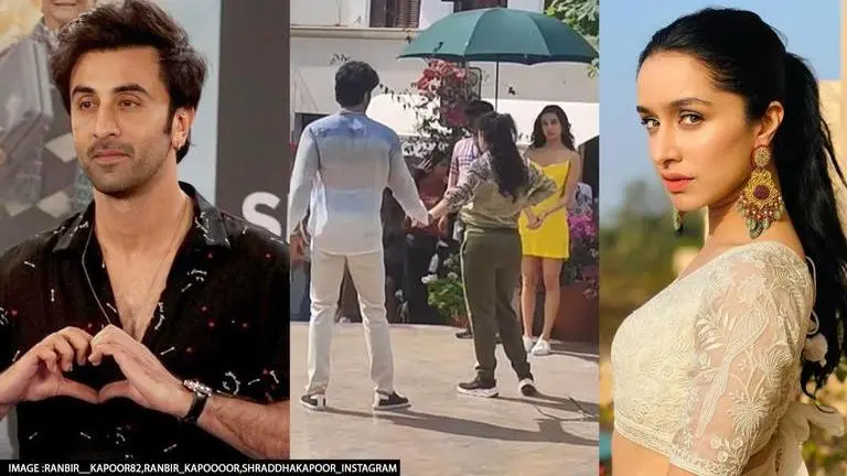 Ranbir Kapoor, Shraddha shoot romantic scene in Spain for Luv Ranjan's film in viral video ranbir kapoor