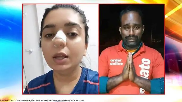 FIR filed against Hitesha Chandranee who accused Zomato delivery boy Kamaraj of assault Zomato