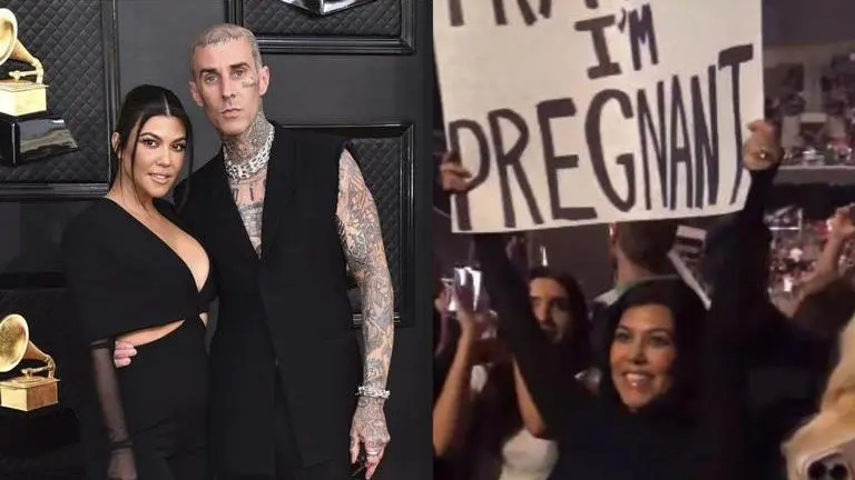 Kourtney Kardashian announces pregnancy with Travis Barker at Blink-182 concert Kourtney Kardashian