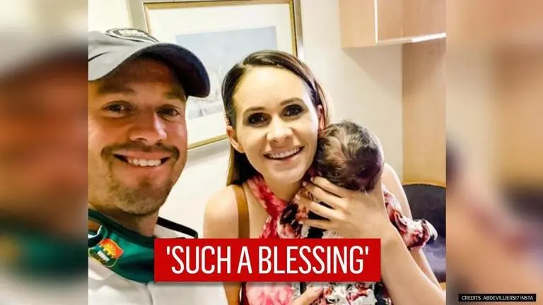 AB de Villiers and his better half Danielle welcome their first daughter 'Yente' AB De Villiers