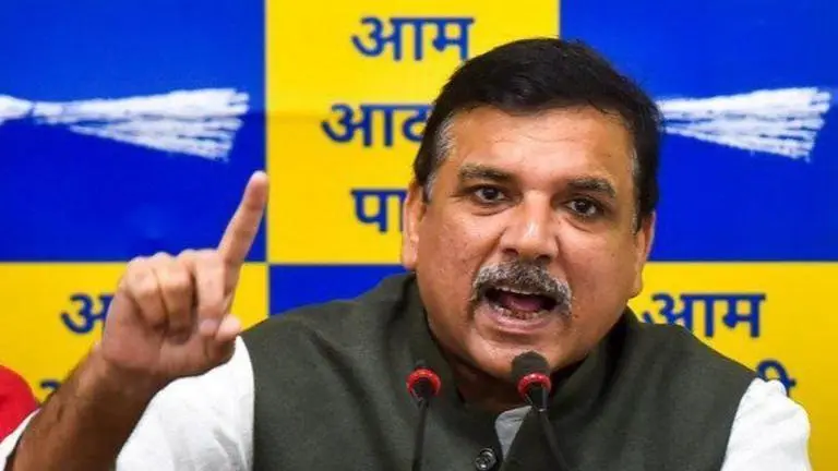 AAP's Sanjay Singh meet Greater Noida's protesting farmers Sanjay Singh