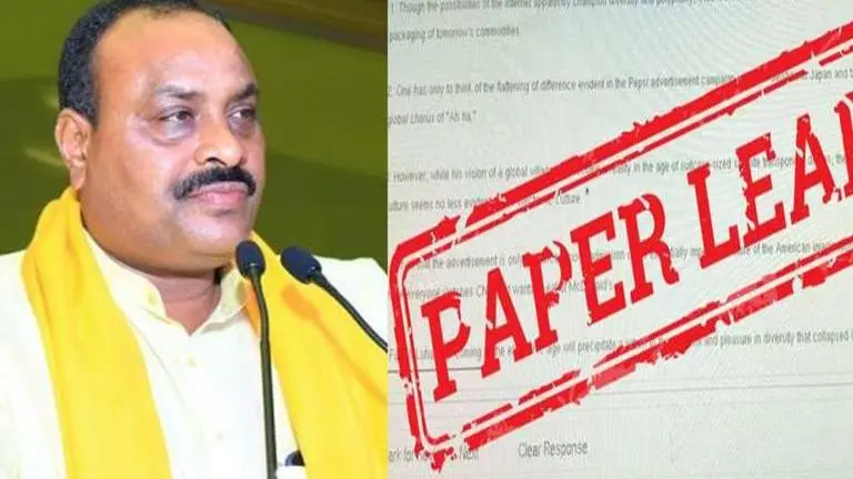 TDP demands Andhra Education Minister Satyanarayana's resignation over class 10 paper leak TDP