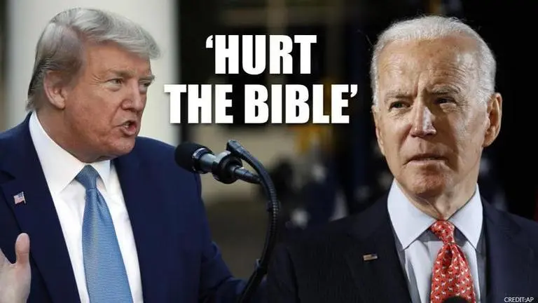 US Election 2020: Donald Trump says Joe Biden is 'against God and guns' US