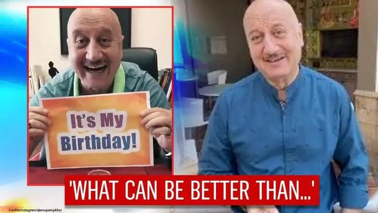 Celebs oblige to Anupam Kher's 'wish karo' post on birthday; his 'pawri' guests revealed Celebs oblige to Anupam Kher's 'wish karo' post on birthday; his 'pawri' guests revealed