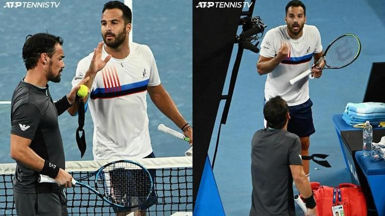 Australian Open 2021 Fabio Fognini nearly gets into fight with