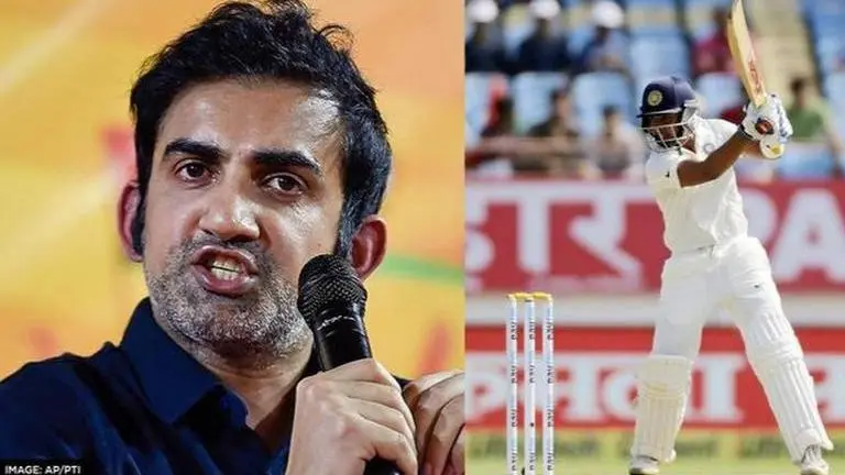 Gautam Gambhir expresses concern over treatment of Prithvi Shaw by team management Gautam Gambhir and Prithvi Shaw